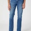 Wrangler LARSTON - Jeans Straight Leg - Smoke Sea