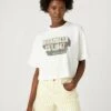 Wrangler BOXY - T-Shirt Print - Worn White