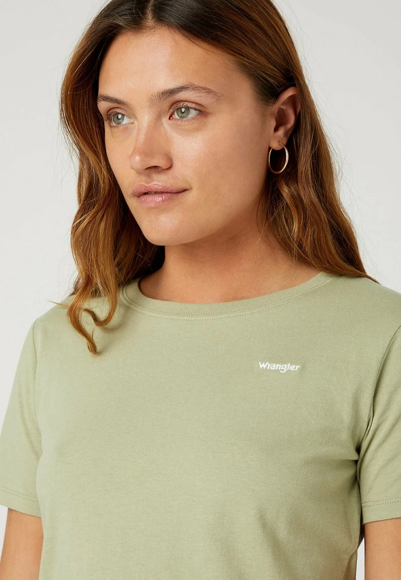 Wrangler SIGN OFF TEE - T-Shirt Basic - Tea Leaf 4 Wrangler SIGN OFF TEE - T-Shirt Basic - Tea Leaf – Bild 4