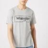 Wrangler FRAME LOGO - T-Shirt Print - Mid Grey Melee