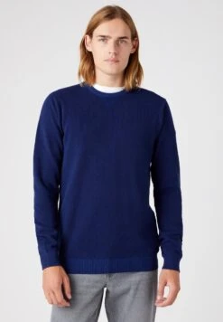 Wrangler TWO TONE - Strickpullover - Medieval Blue -Deutschland Wrangler Verkaufs-Shop fe3b3274ecf146bfa60eade633b81948 1